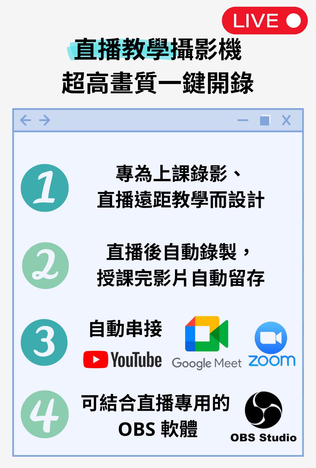 藍眼科技iCam Max直播錄影攝影機